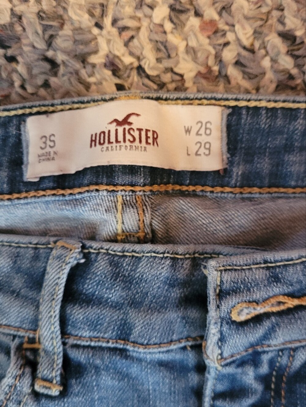 Hollister Women's Light Blue Low-Rise Jeans, Size 26/29